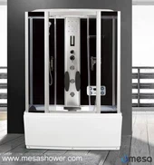 Luksuriøst komplet brusebad og karbadkombination med massage