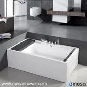 Ekstra stort akryl badekar til to Person bad med perfekte skjorte