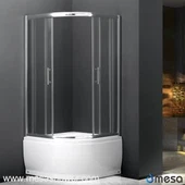 Brusebad Badeværelse Combo Type Brusekabine af skydedør med ramme