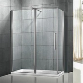 Badeværelse Rammeløs Brusekabine Med Drejedør