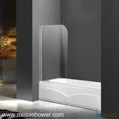 Frameless Tub Shower Door af hærdet glas materiale